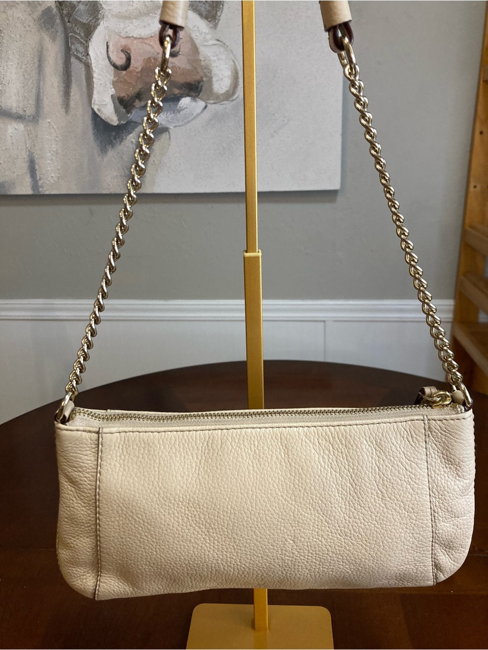 Kate Spade Berkshire Road Adela |Taupe Pebbled Leather Shoulder Bag - Picture 3 of 15